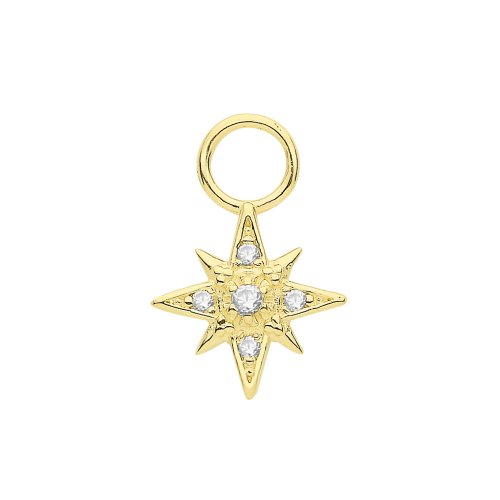 9ct Gold Star Earring Charm 