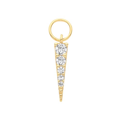 9ct Gold Spike Earring Charm 
