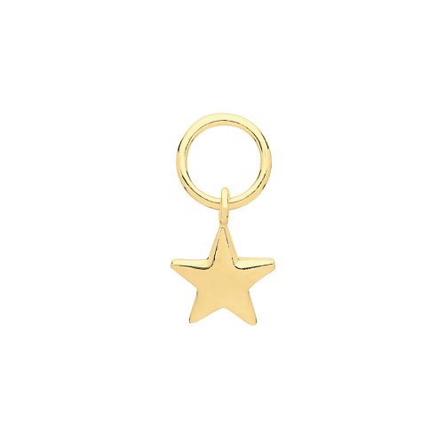 9ct Gold Star Earring Charm 