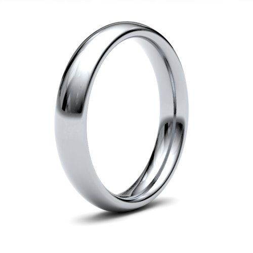 Palladium 500 4mm Heavy Court Wedding Ring