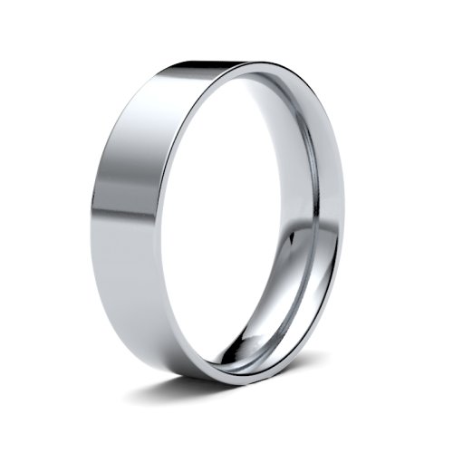 Palladium 5mm Light Flat Court Wedding Ring