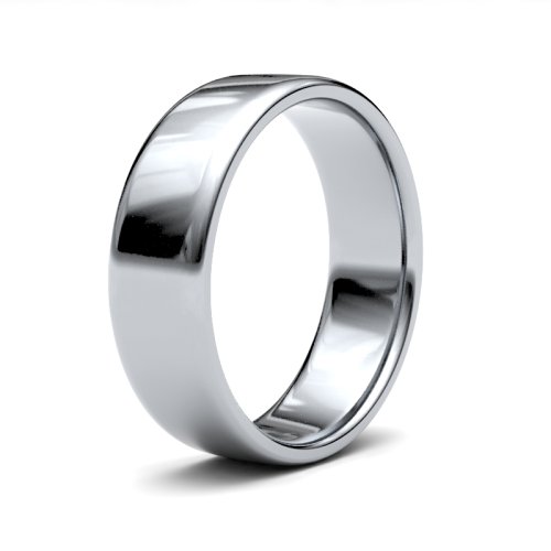 Palladium 6mm Light Soft Court Wedding Ring