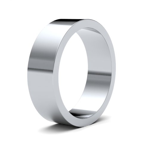 Palladium 500 6mm Flat Light Wedding Ring