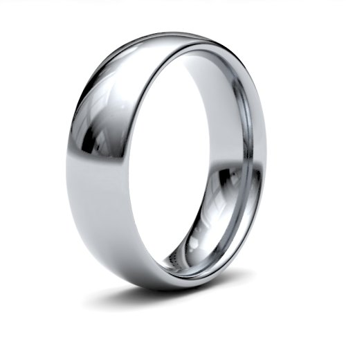 Platinum 6mm Medium Court Wedding Ring