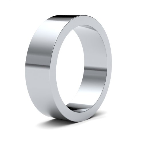 Palladium 500 6mm Flat Medium Wedding Ring