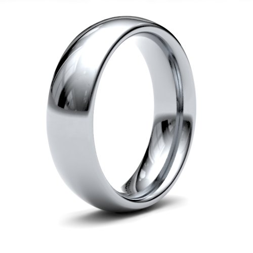 Platinum 6mm Heavy Court Wedding Ring