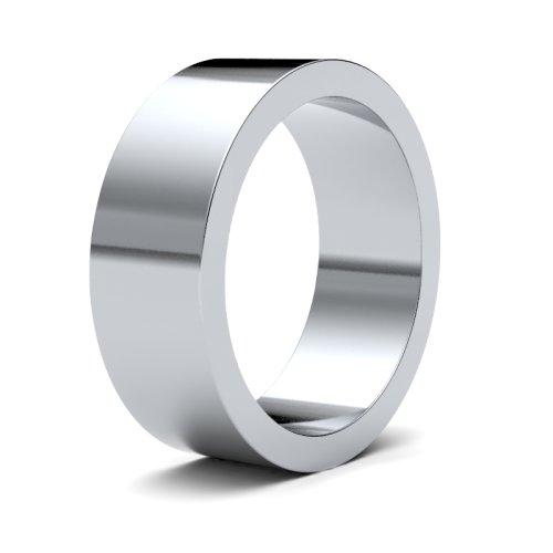Palladium 7mm Flat Medium Wedding Ring