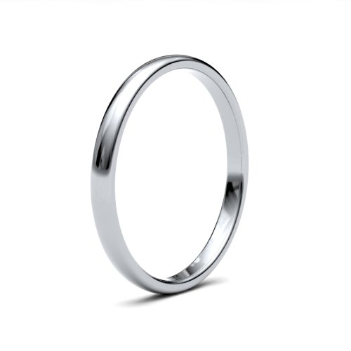 Palladium 500 2mm Premium Medium Court Wedding Ring