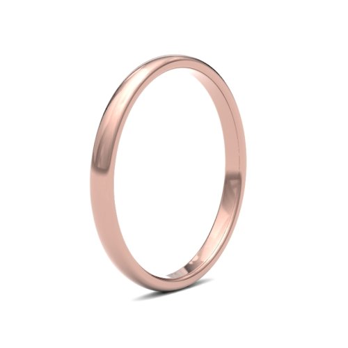 9ct Rose Gold 2mm Premium Medium Court Wedding Ring