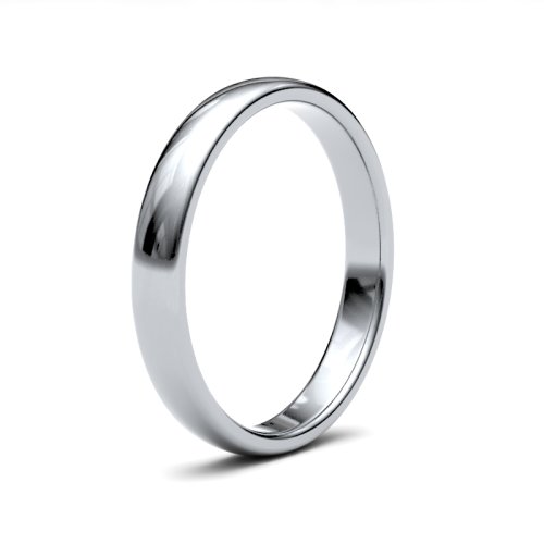 Palladium 3mm Premium Medium Court Wedding Ring