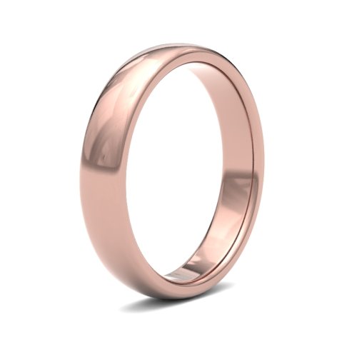 9ct Rose Gold 4mm Premium Medium Court Wedding Ring