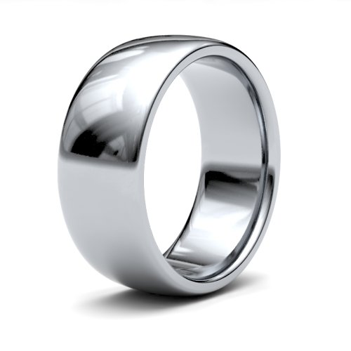 Platinum 8mm Premium Medium Court Wedding Ring