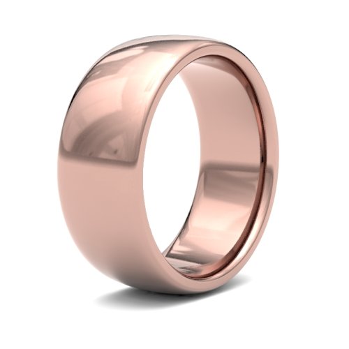 9ct Rose Gold 8mm Premium Medium Court Wedding Ring