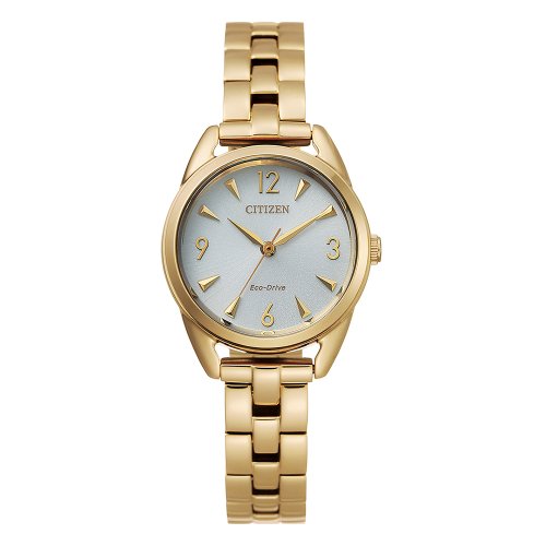 Citizen Women's Eco-Drive Silhouette mini Gold Tone and White Dial Watch