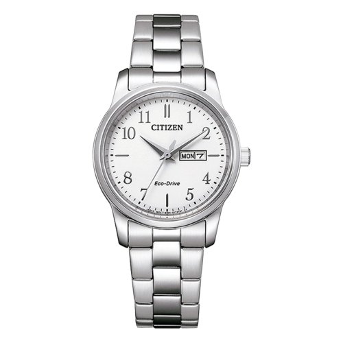 Citizen Women's Eco Drive Day-Date Watch White Dial