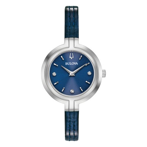 Bulova Women's Rhapsody Blue Diamond Dial Watch