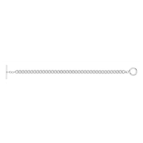 Silver Albert T Bar Braclet 