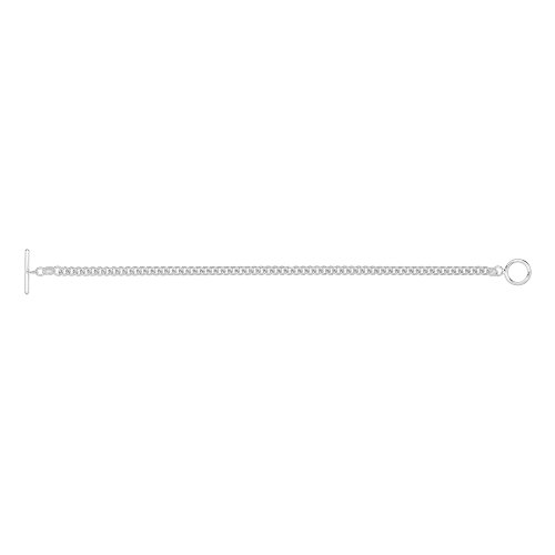 Silver Albert T Bar Braclet 