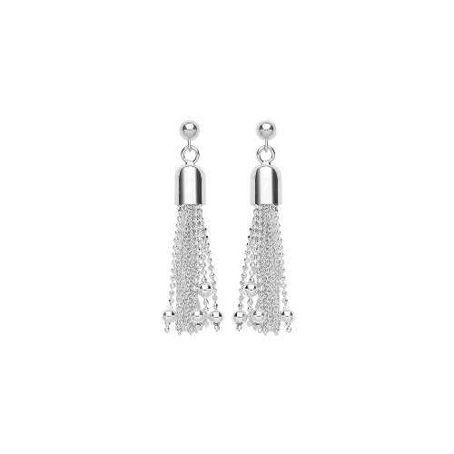 Silver Tassel Drops 