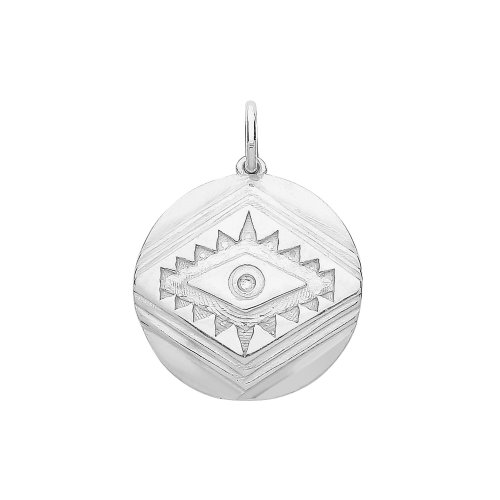 Silver Evil Eye Pendent 