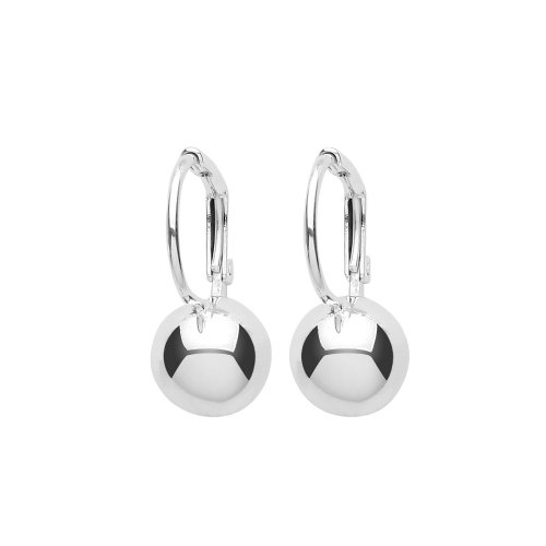 Silver Leverback Ball Drops 