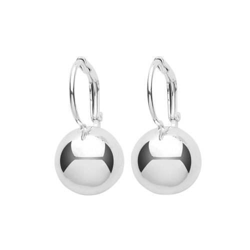 Silver Leverback Ball Drops 