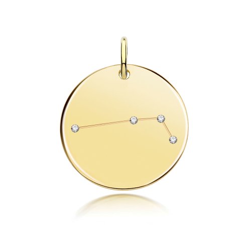 Silver Gold Plated Zodiac Constellation Aries 