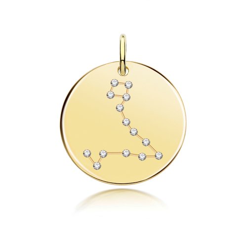 Silver Gold Plated Zodiac Constellation Pisces 