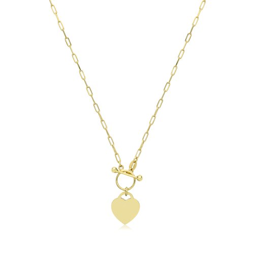 Silver Paper G/p Clip T Bar Necklet 