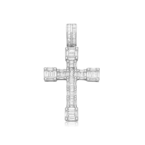 Silver Cz Cross 