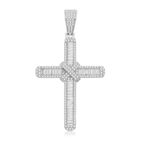 Silver Cz Cross 