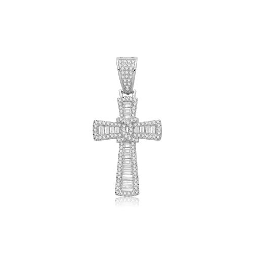 Silver Cz Cross 