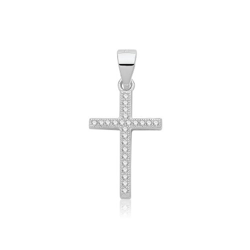 Silver Cz Cross 