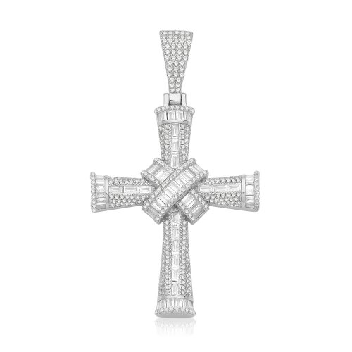 Silver Cz Cross 