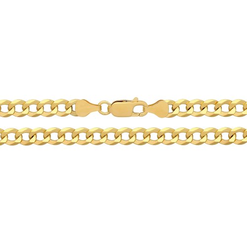 Silver Gold Plated Flat Curb 
