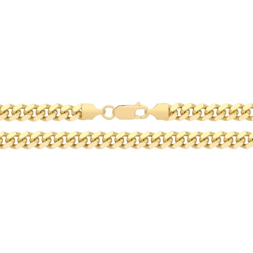 Silver Gold Plated Miami Bombe Curb 