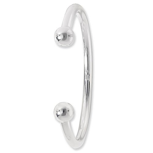 Silver Gents' Torc Bangle 