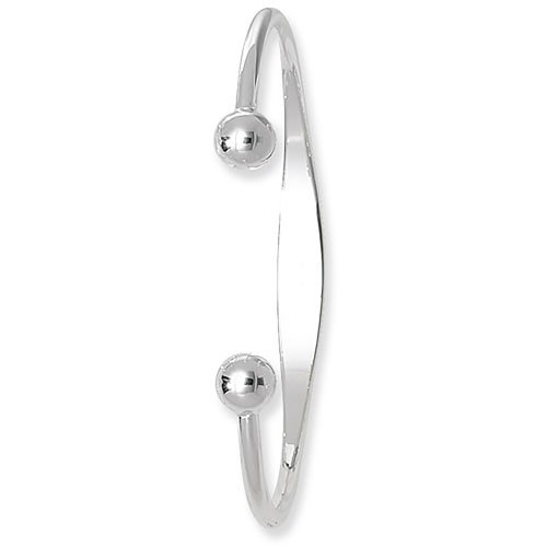 Silver Torc Id Bangle 