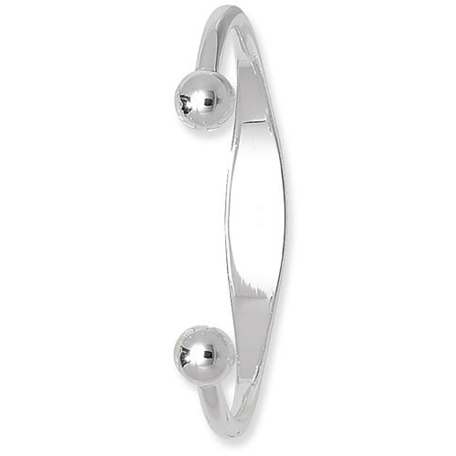 Silver Torc Id Bangle 