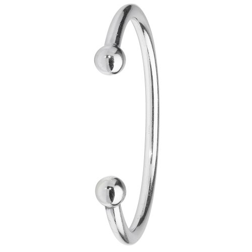 Silver Gents' Torc Bangle 