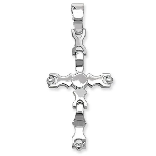 Silver Movable Cross Pendant 