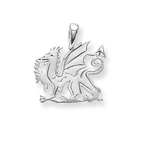 Silver Welsh Dragon Pendant 