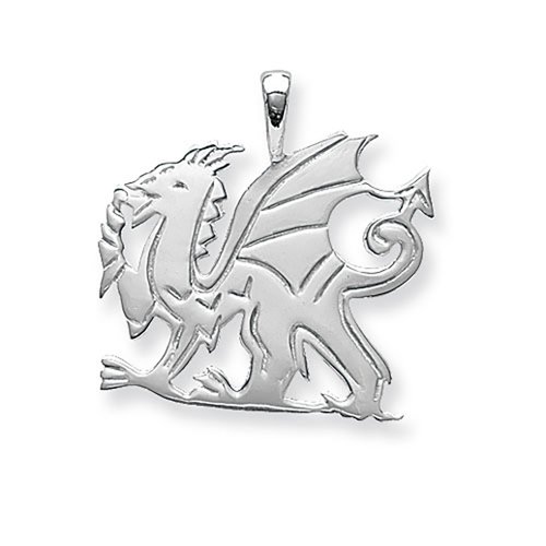 Silver Welsh Dragon Pendant 