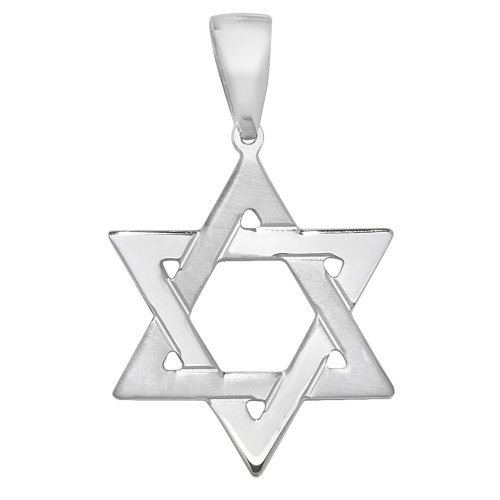 Silver Star Of David Pendant 