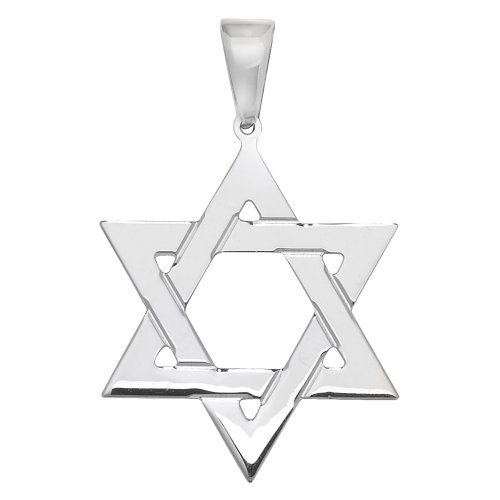 Silver Star Of David Pendant 