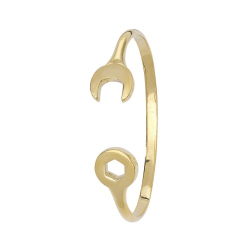 9ct Gold Babies' Spanner Bangle 