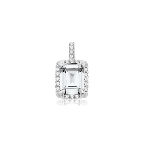 Silver Cz Pendant 