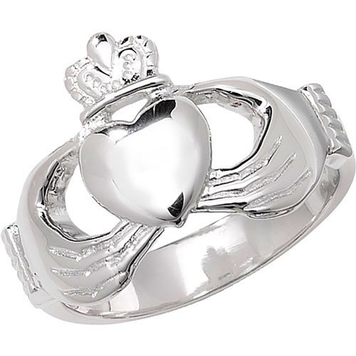 Silver Gents' Claddagh Ring 
