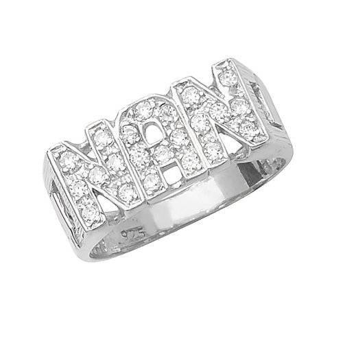 Silver Cz Nan Ring 