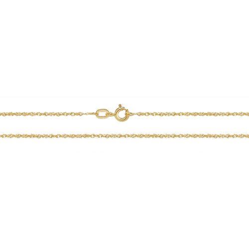 9ct Gold Diamond Cut Chain 